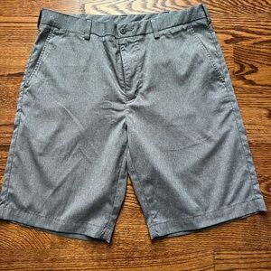 PGA Tour Men's Gray Flat Front Shorts